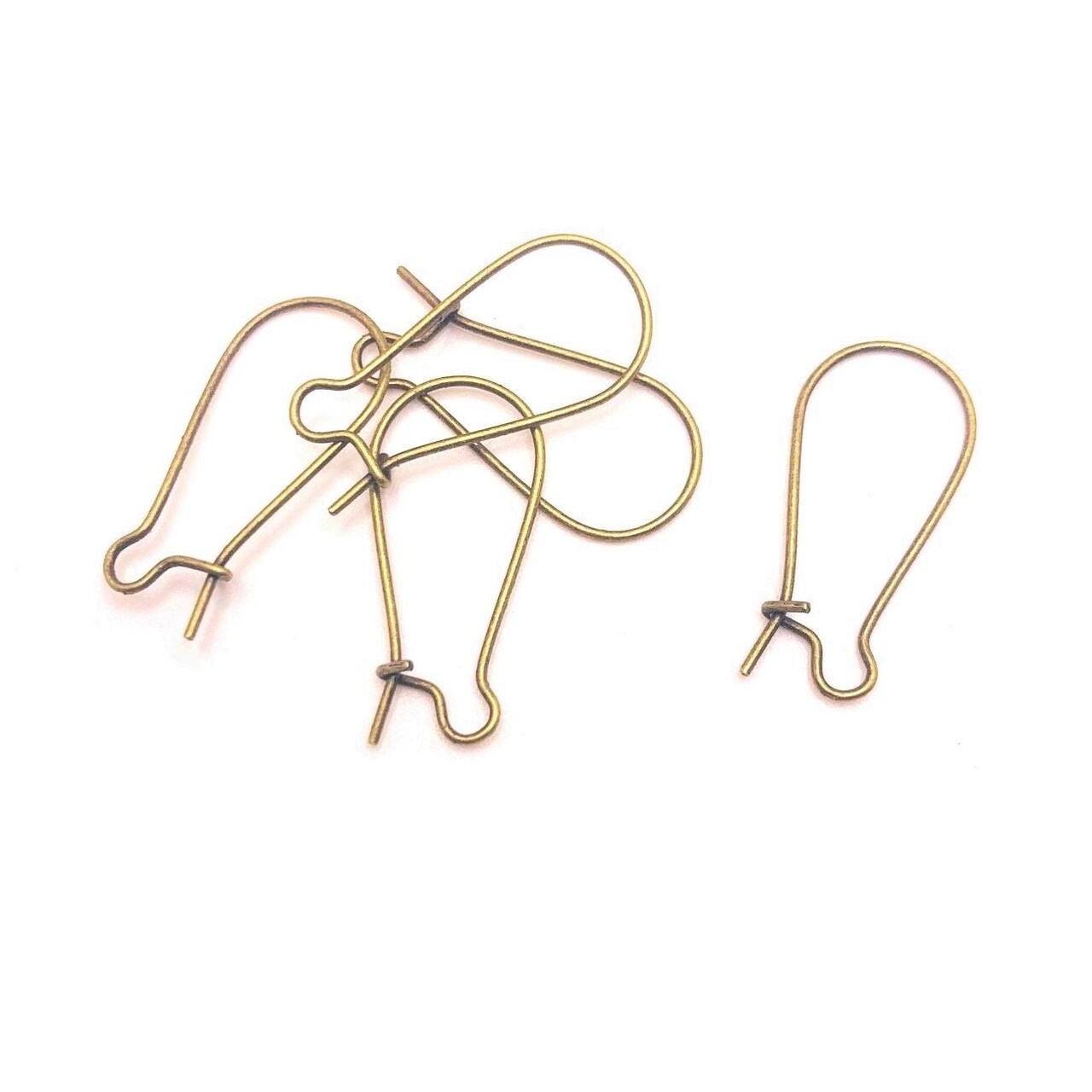 100 or 500 Pieces Bronze Kidney Earring Wires